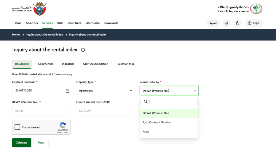 dubai rera calculator 2